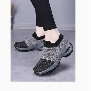 Women’s Walking Shoes Socks slip on sneakers sz 8